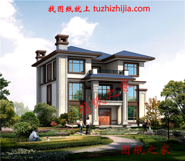 住宅設計公司三層別墅設計圖紙，6套農村自建房設計圖分享給大家！