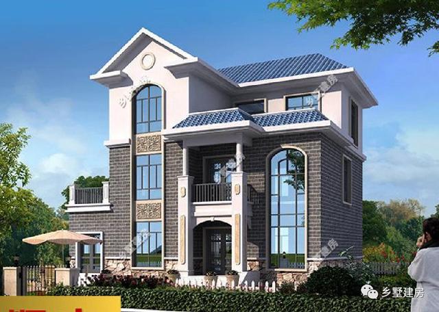 13.4米X11.4米農(nóng)村三層小別墅設(shè)計(jì)圖，大氣時(shí)尚，有沒有讓你們蠢蠢欲動(dòng)呢？