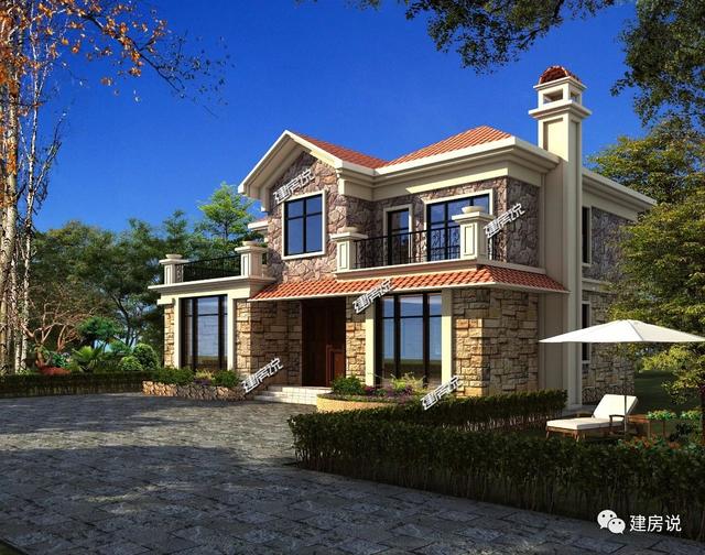 鄉村二層田園風自建房，等賺了錢，我一定要花25萬回家蓋！