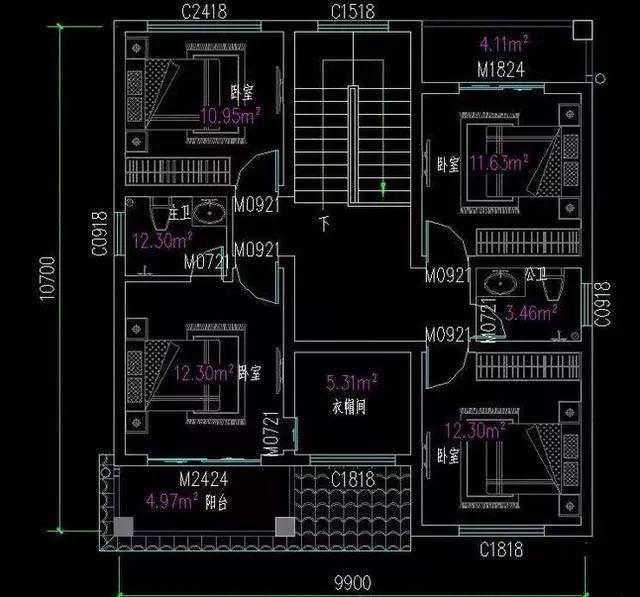 兩款占地100平以內(nèi)的農(nóng)村二層自建房，尤其是第二款六間臥室的設(shè)計思路很氣派，讓人羨慕。