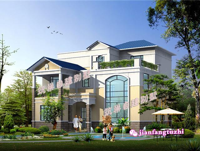 2款農村三層別墅設計圖，非常經典，含效果圖平面圖，第一款還原度超高！