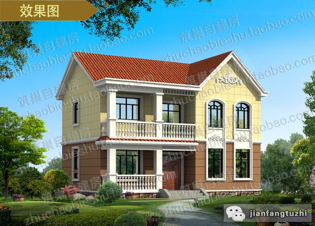 推薦10款造價(jià)25萬(wàn)二層別墅設(shè)計(jì)圖，簡(jiǎn)約大方，有喜歡的就收藏哦