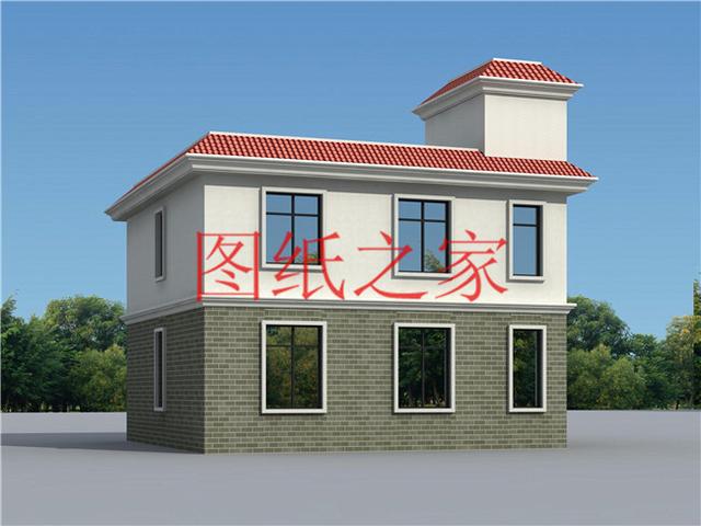 占地90平米左右的二層別墅，開間不到10米，非常實(shí)用的小戶型！