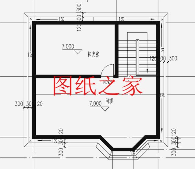 占地90平米左右的二層別墅，開間不到10米，非常實(shí)用的小戶型！