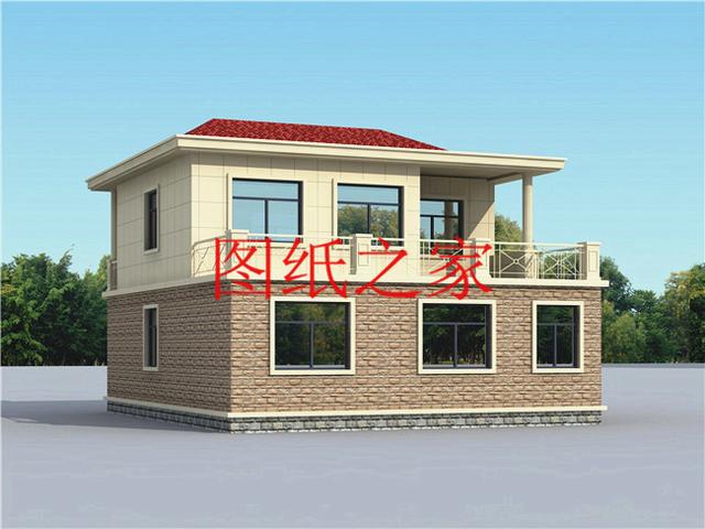 占地90平米左右的二層別墅，開間不到10米，非常實(shí)用的小戶型！