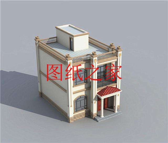 占地90平米左右的二層別墅，開間不到10米，非常實(shí)用的小戶型！