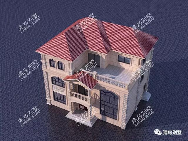 13×10.7米三層農村自建房，帶挑空休閑茶室，看了肯定不讓你失望！