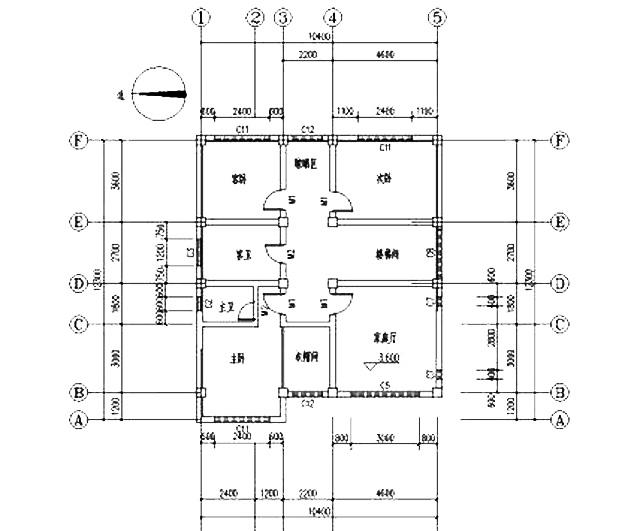 占地135平方米簡約三層農村自建房，布局合理，方正大氣。