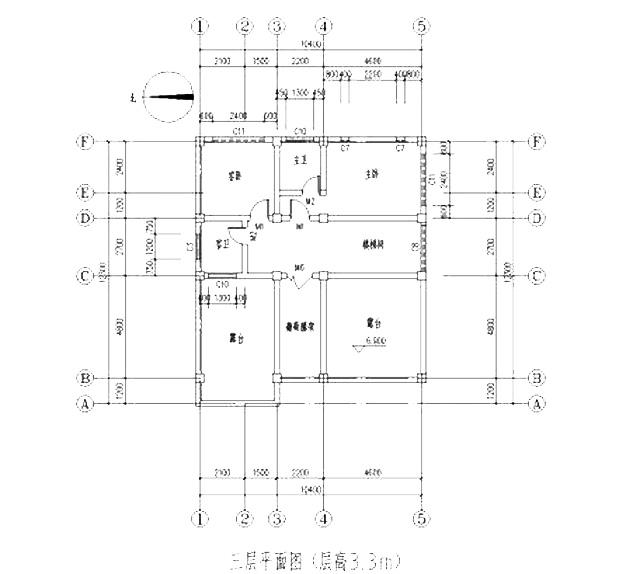 占地135平方米簡約三層農村自建房，布局合理，方正大氣。