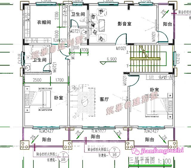 14x13米農村四層別墅設計圖，奢華大氣，高品質農村住宅！
