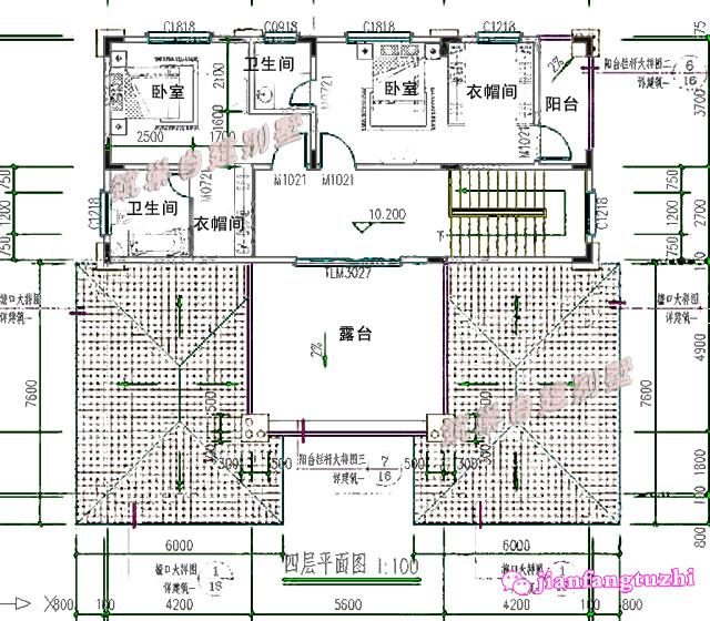 14x13米農村四層別墅設計圖，奢華大氣，高品質農村住宅！