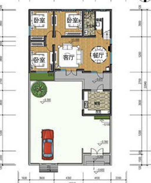 二層中式別墅設計圖，帶小院，城里人都看了都羨慕！