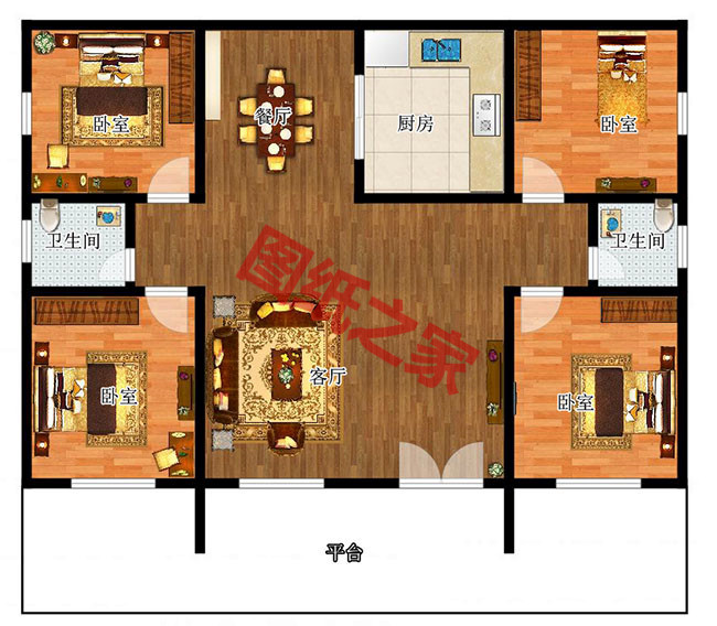 6套住宅設計公司最新一層別墅設計圖，你心動了嗎？