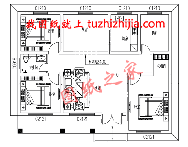 6套住宅設計公司最新一層別墅設計圖，你心動了嗎？