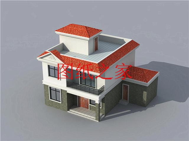 小巧精致的二層別墅，外觀和戶型都是滿分，一看見就想建一套！