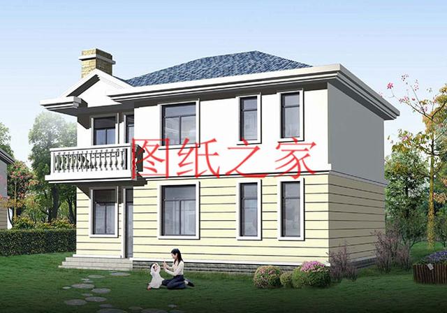 小巧精致的二層別墅，外觀和戶型都是滿分，一看見就想建一套！