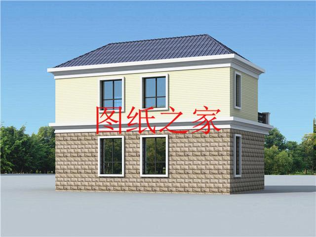 小巧精致的二層別墅，外觀和戶型都是滿分，一看見就想建一套！