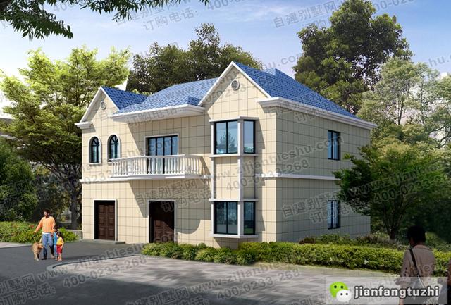 13米x10.3米農(nóng)村二層別墅設(shè)計圖，帶地下室，年輕人都喜歡，造價35萬！