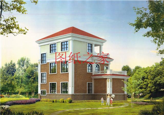 30萬(wàn)建好三層別墅，100平米的方正戶型，舒適宜居、美觀大氣！