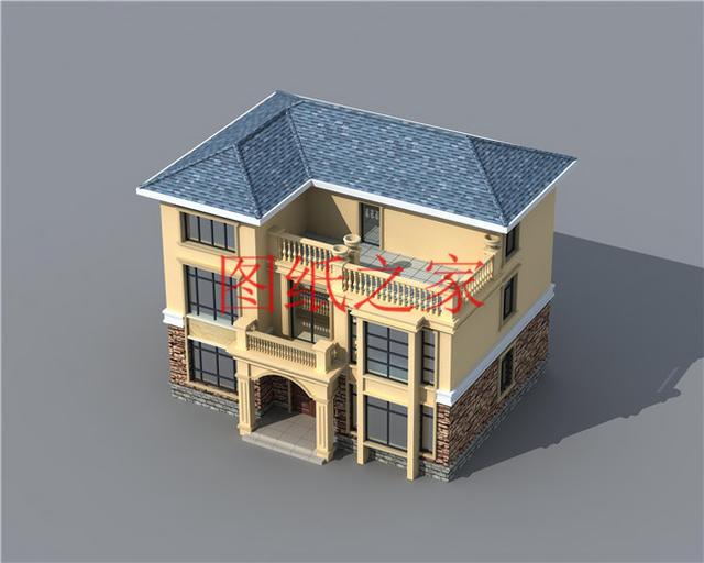 30萬(wàn)建好三層別墅，100平米的方正戶型，舒適宜居、美觀大氣！