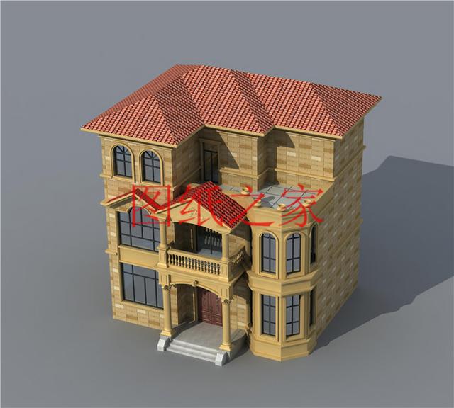 30萬(wàn)建好三層別墅，100平米的方正戶型，舒適宜居、美觀大氣！