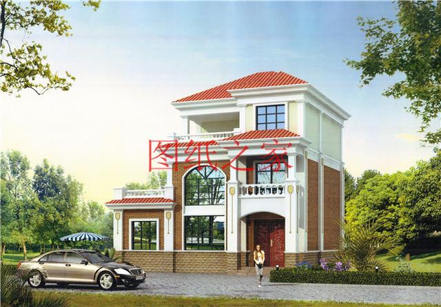 30萬(wàn)建好三層別墅，100平米的方正戶型，舒適宜居、美觀大氣！