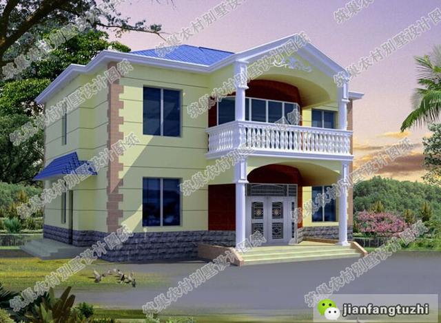 占地150平農村二層小洋樓，戶型優雅大方，造價28萬！