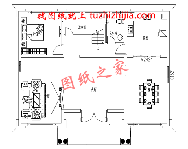 簡潔大氣農村二層小別墅設計圖，布局合理實用，堪稱經典！