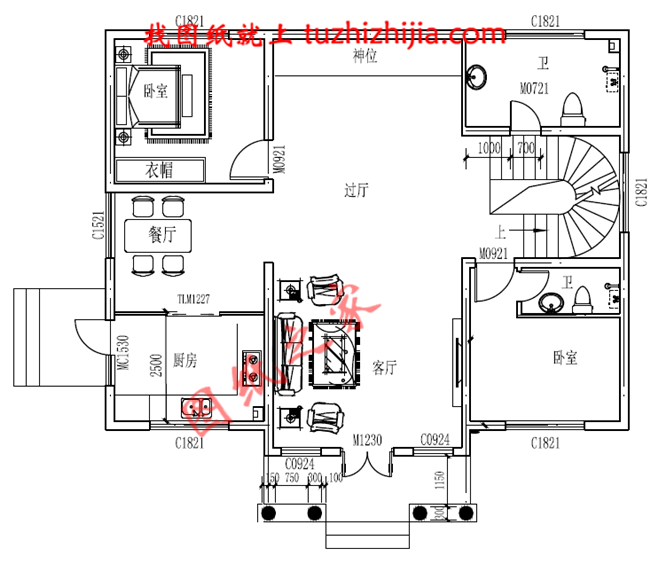簡潔大氣農村二層小別墅設計圖，布局合理實用，堪稱經典！