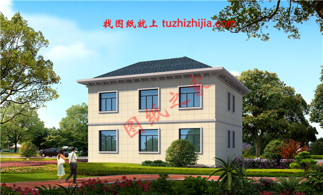 簡潔大氣農村二層小別墅設計圖，布局合理實用，堪稱經典！