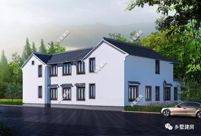 兩款新中式農村別墅設計圖，喜歡就收藏留著用吧！