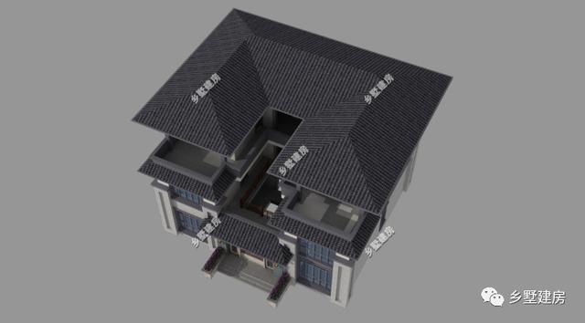 兩款新中式農村別墅設計圖，喜歡就收藏留著用吧！