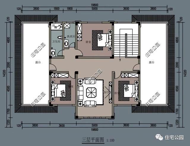 占地270平方米經(jīng)典三層歐式別墅設(shè)計(jì)圖，保證建出來的房子是村里最美的。