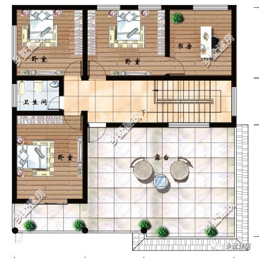 三款帶露臺(tái)的農(nóng)村別墅設(shè)計(jì)圖，簡(jiǎn)單實(shí)用，在農(nóng)村建一棟倍有面子！