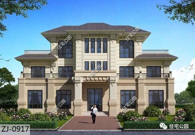 經典歐式別墅設計圖，臥室足有12間，再也不怕沒地方住！