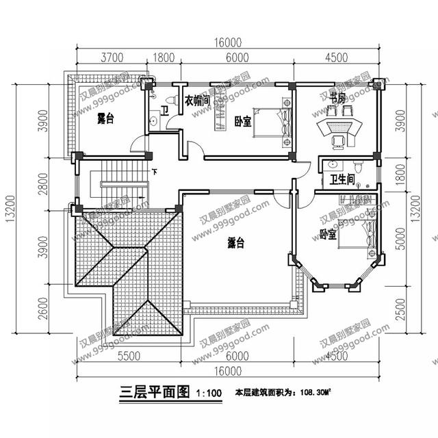 自建三層別墅設計圖，造價50萬，實在太漂亮！