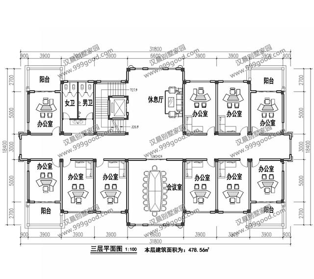 古典歐式和徽派中式結(jié)合的別墅設(shè)計圖，造型挺別致。