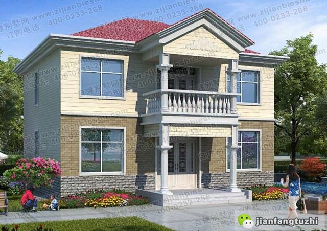 5款農村自建房，造價30萬內，二層120㎡左右。