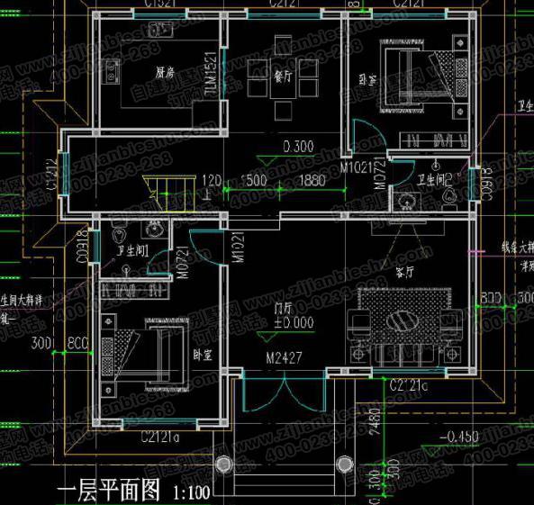 5款農村自建房，造價30萬內，二層120㎡左右。