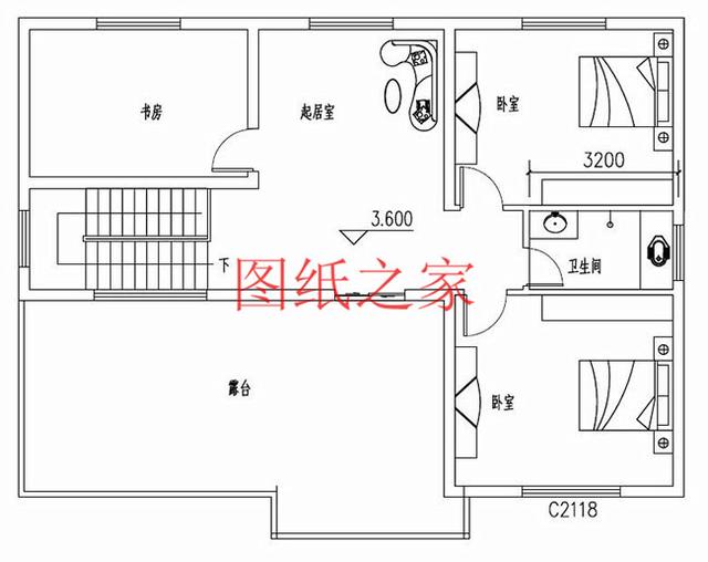 大戶型二層別墅設計圖，造價只要20萬，讓您的別墅獨一無二！