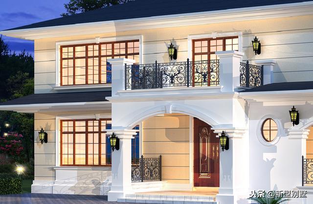 清晰脫俗二層簡約歐式別墅設計圖，在村里絕對是獨一無二噠！