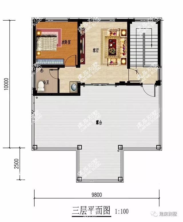 平屋頂別墅設(shè)計圖，廚房不建主屋內(nèi)，風(fēng)格獨特！