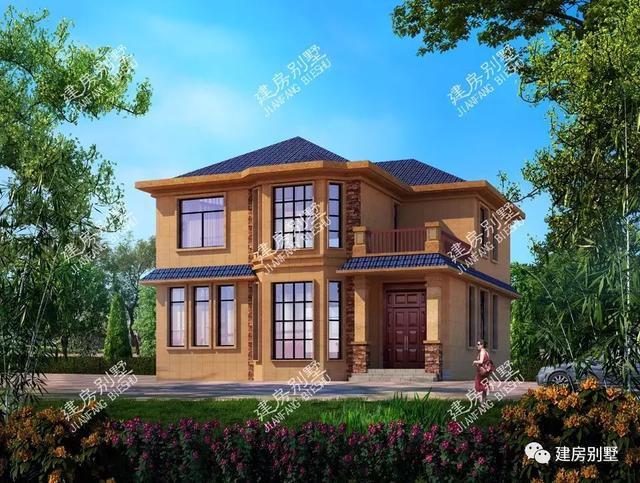 兩棟外觀相似的農村自建房，這類戶型也是遍布全國了！