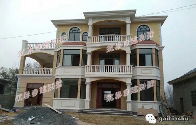 三層別墅設計圖，130平米，設計獨特外觀大氣上檔次。