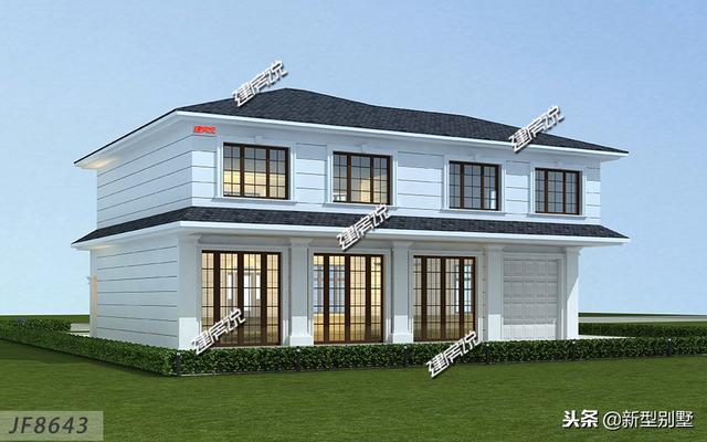 簡約又大氣的歐式風格別墅設計圖，真是美極了！