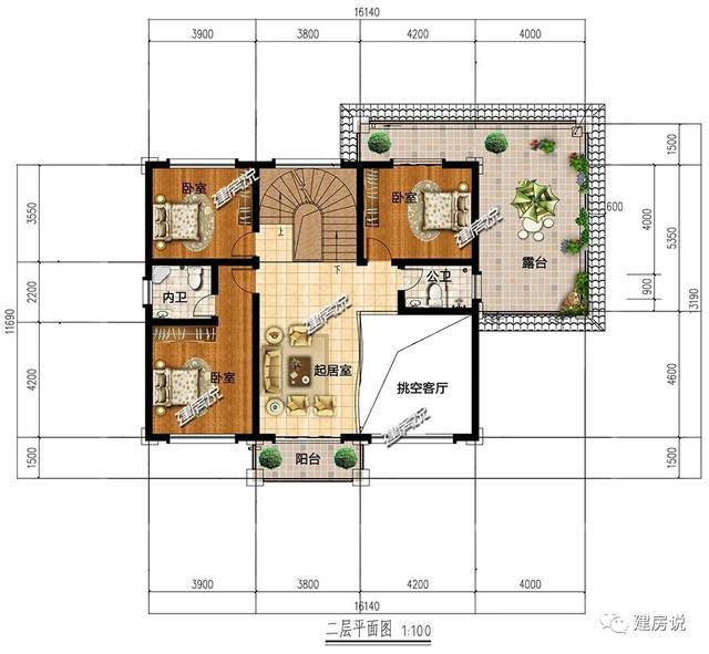 魅力四射的別墅設計圖，圖紙選的好，房子差不了！