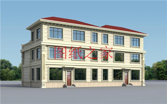 分享5套三層雙拼別墅設計圖，兄弟倆齊心協力建別墅！