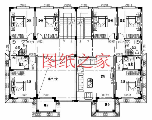 分享5套三層雙拼別墅設計圖，兄弟倆齊心協力建別墅！