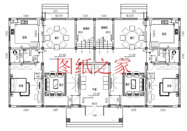 分享5套三層雙拼別墅設計圖，兄弟倆齊心協力建別墅！