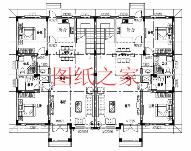 分享5套三層雙拼別墅設計圖，兄弟倆齊心協力建別墅！